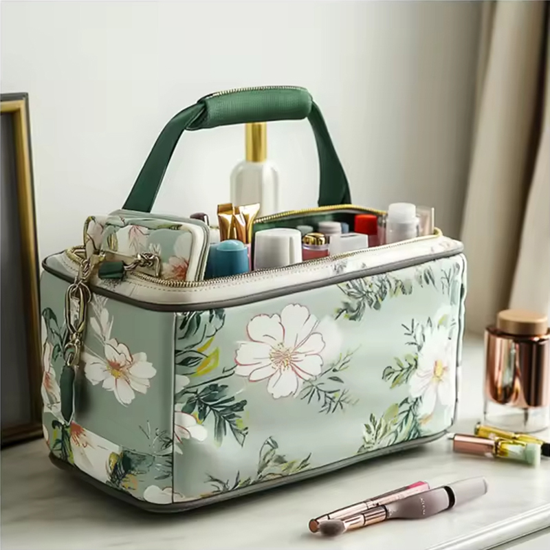 Borsa cosmetica portatile e impermeabile