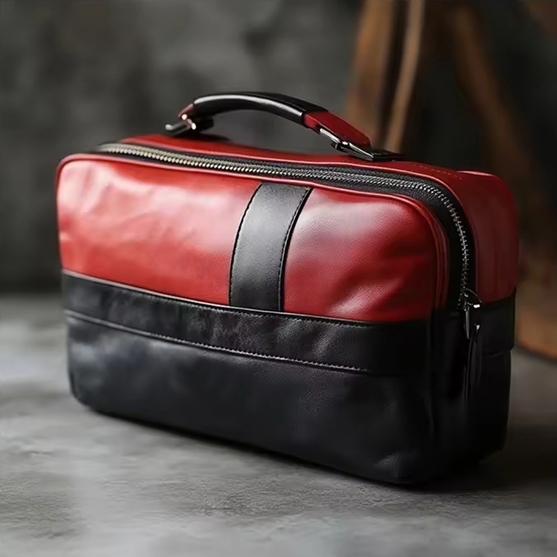 Borsa cosmetica da viaggio da uomo per articoli da barba e da toeletta