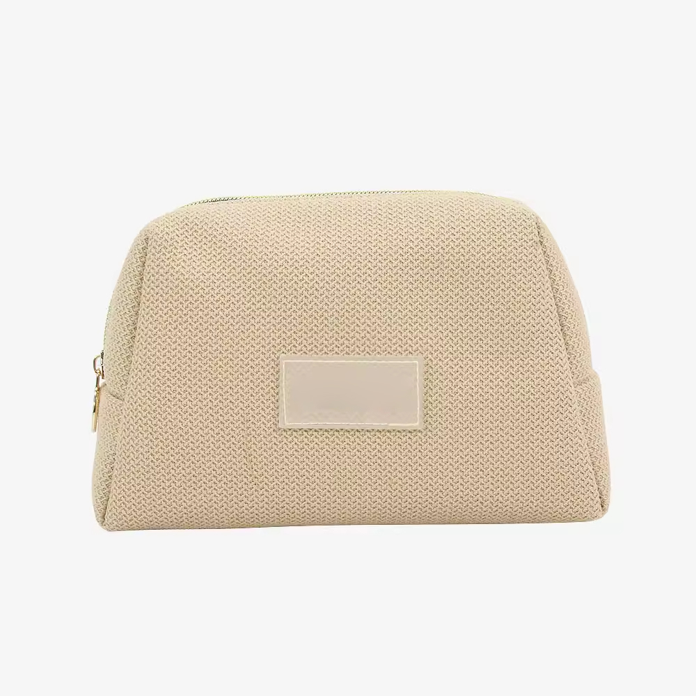 Borsa cosmetica impermeabile in tessuto lavorato a maglia