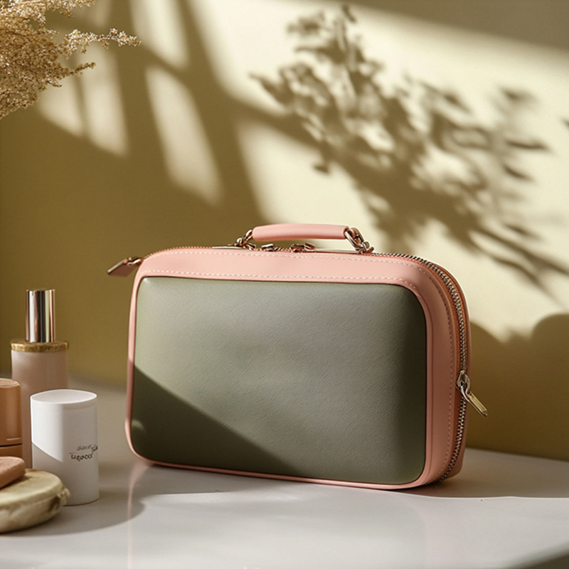 Borsa cosmetica portatile in poliestere stampato